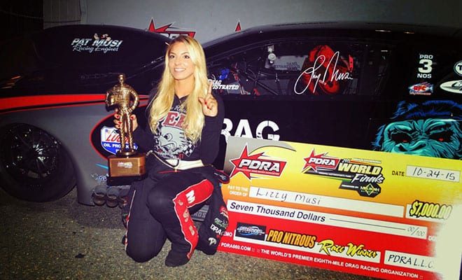 Won 2nd national event in Pro Nitrous in 2015 (PDRA World Finals, Virginia Motorsports Park)